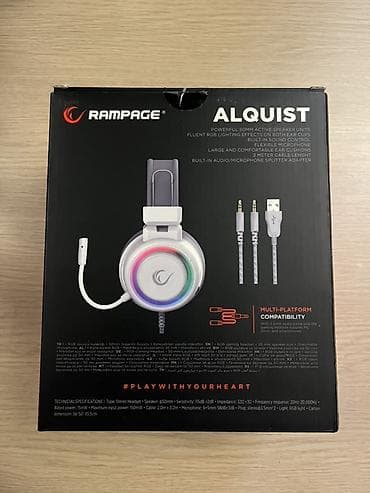 kompüter ucuz: Rampage ALQUIST RGB Oyuncu Qulaqlığı Məhsul az istifadə olunub, heç — 3