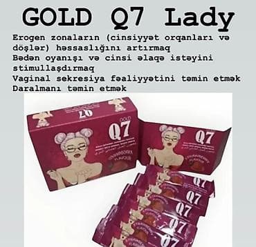 antik etir: Məhsul: GOLD Q7 Lady – qadınlar üçün stimullaşdırıcı jel (saşe — 1