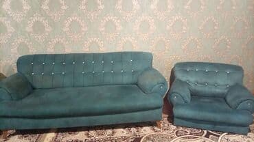 Çarpayılar: İşlənmiş, Divan, 2 kreslo, Bazasız, Açılmayan — 1