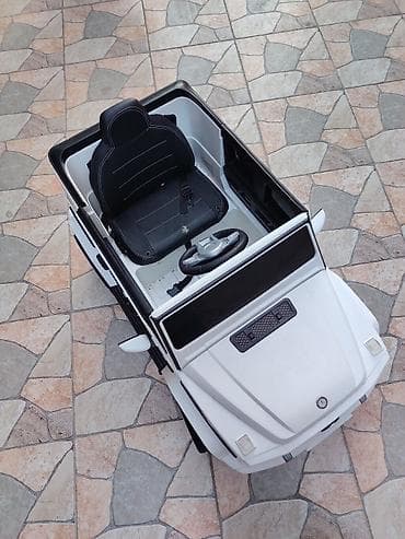 oyuncalar: Uşaq üçün elektrikli minik maşını – ağ rəngdə, SUV tipli kuzov — 3