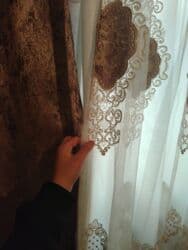 pencere perde: Yeni, Vilyur Pərdə, rəng - Ağ, Ünvandan götürmə — 4