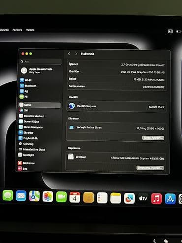 processor i7: İşlənmiş Apple MacBook, 13.3 ", Intel Core i7, 512 GB — 4