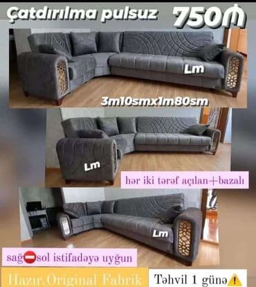 mətbəx kafel: Künc divan, Yeni, Açılan, Bazalı, Parça, Şəhərdaxili pulsuz çatdırılma — 1