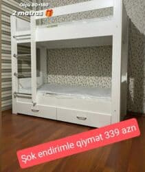 demir nerdivan: Oğlan və qız üçün, Yeni, Çarpayı, Matras ilə, Siyirməli, Laminat — 30