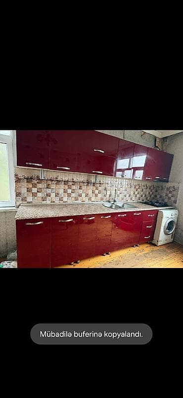 Gunka88 Mətbəx mebeli satılır yaxşı vəziyyətdədir Ölçü 4 metr Üzərində
