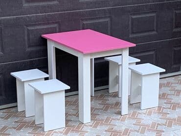 quxna stulu: Mətbəx üçün, Yeni, Dördbucaq masa, 4 stul — 3