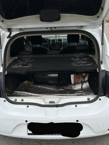 Qazanlar: Renault Sandero, ağ rəng, 5 qapılı hetçbek. Texniki və dizayn — 8