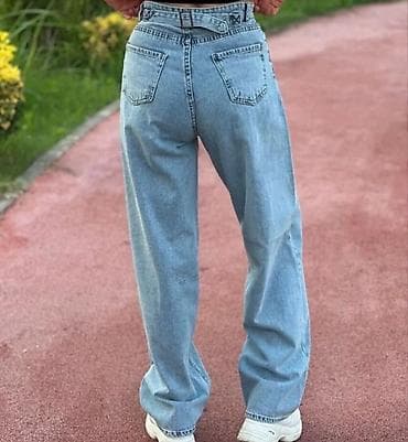 trapez şalvar: Cinslər, Trendyolmilla, M, rəng - Mavi — 3