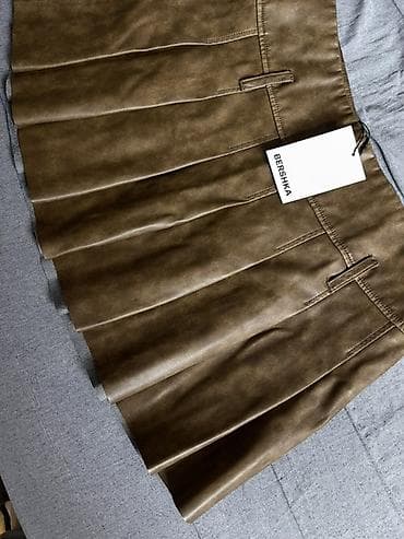 Ətəklər: Mini Ətək, Bershka, Dəri, L — 1