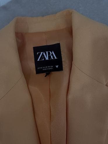 ZARA qadın blezeri - Rəng: şaftalı/solğun narıncı ton - Kəsim — 2