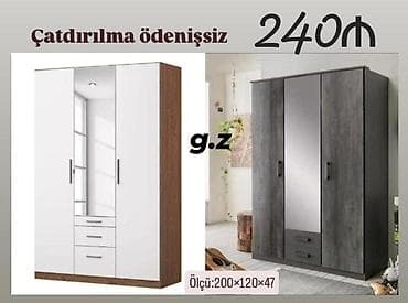 seyf skaf: *Dolab 240Azn* ✔️Material Rusiya İstehsalı Laminat 18/lik qalınlıqda — 1