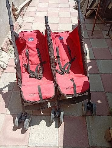 Uşaq dünyası: Chicco Echo Double əkiz uşaq arabası - Yanbayan iki oturacaqlı dizayn — 1