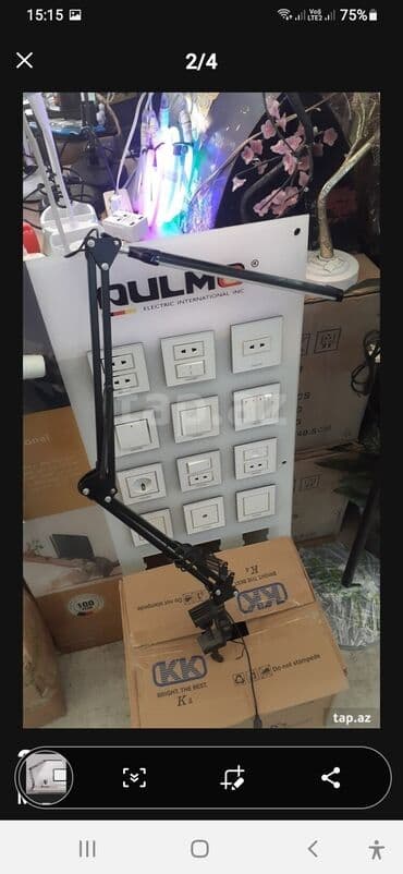 Məişət kimyəvi maddələri: Stol üstü lampa,Lidan, Stolun kənarina rahat şəkilda bağlanir, Rangi — 7