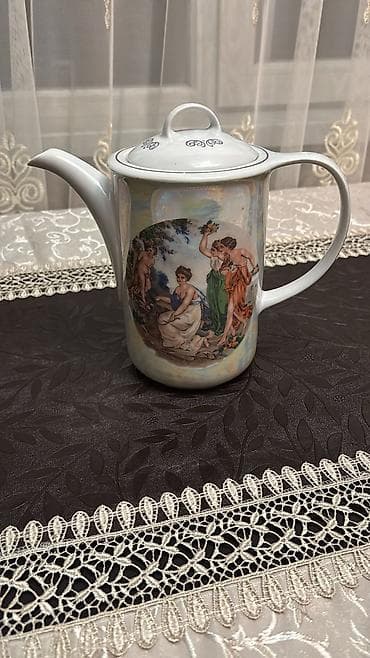 caydan: Rəng - Ağ, Dəm caydanı, Farfor — 1