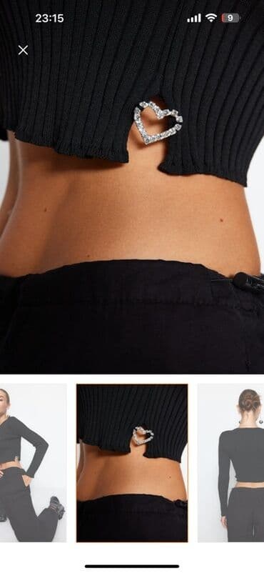 женские футболки и майки в полоску: Pudra-çəhrayı rəngdə qolsuz qadın topu (korset tipli). - Ön hissədə — 16