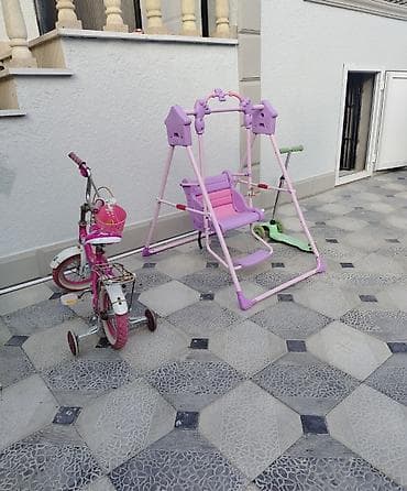Yelləncək velosiped və skuter 3 bir yerdə satılır hamısı iwlekdi