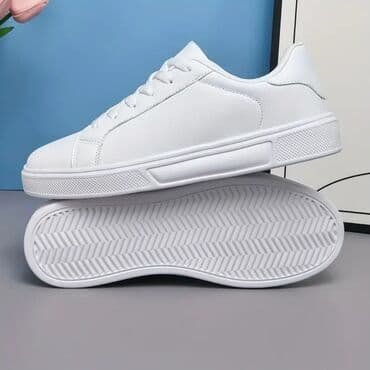 белые новые кеды: Размер: 38, цвет - Белый, Новый — 3