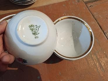 acar naboru satilir: Çay dəsti, rəng - Ağ, Farfor, 2 nəfərlik — 5