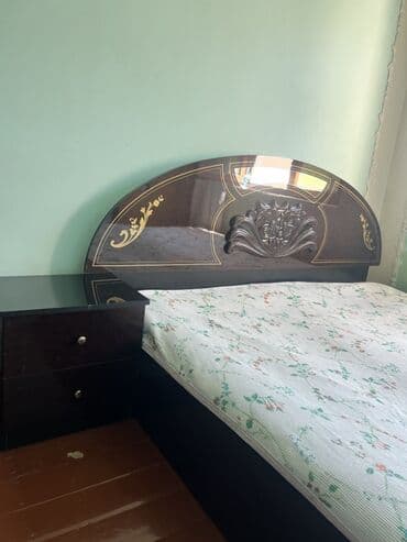 бу кровати: Б/у, Двуспальная кровать, Без подьемного механизма, С матрасом, Без выдвижных ящиков — 2