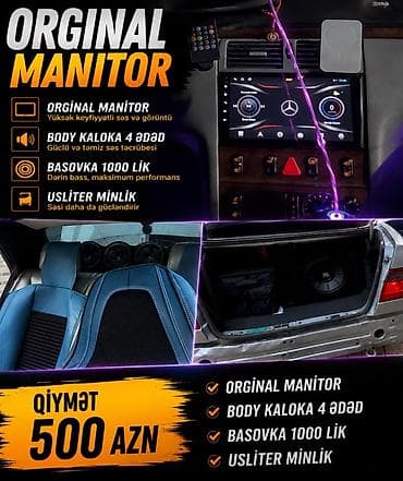 ORIGINAL MANİTOR – avtomobil multimedia və səs sistemi paketi - — 1