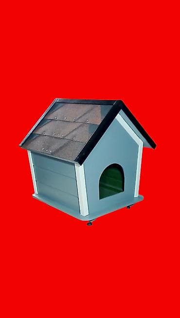 it üçün sinelik: Ev heyvanları üçün taxta it/qedi evi - Ölçülər: 45 sm (eni) x 50 sm — 2