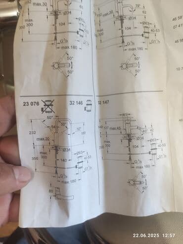 su krantı: Yeni, orijinal, moydadır üçün su qarışdırıcısı. Grohe — 6