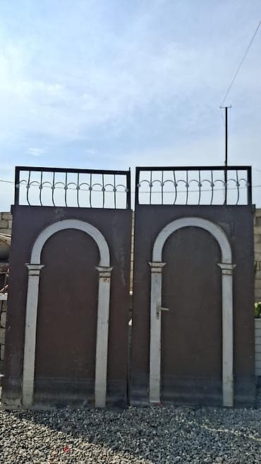 divar sekilleri: Dəmir darvaza/qapı paneli - Material: tammetaldan (dəmir) hazırlanmış — 3