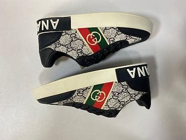 krosovkalar: Unisex gündəlik krossovkalar - Dizayn: Qara süni dəri detallar və — 4