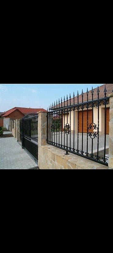 Dəmir məhəccər və darvaza istehsalı – fərdi dizayn - Material: qalın — 2