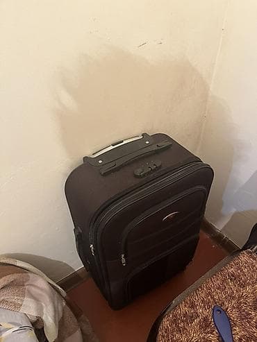 camadan: Tekərli səyahət çamadanı - Rəng: tünd qara - Korpus: möhkəm tekstil — 3