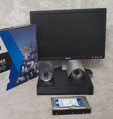 Monitor DVR 4 çıxışlidir (Təzədir) Telefondan izləmə 2 ədəd kamera