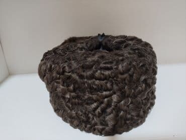 береты с рисунком: Qaraqalpaq papağı – təbii qıvrım xəz görünüşlü, silindrik formalı — 1