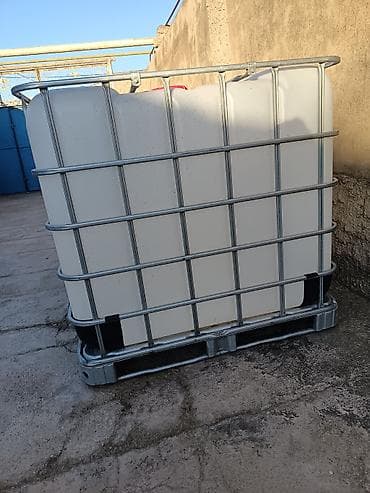 IBC konteyner – 1000 litr - Həcmi: 1000 L (üstündə şkala işarələri