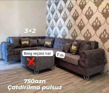 cay evi ucun divan islenmis: Künc divan, Yeni, Açılan, Bazalı, Parça, Şəhərdaxili pulsuz çatdırılma — 1