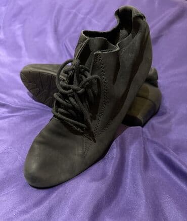 мужская обувь в баку: Qara rəngli bağlamalı rəqs/kabarə üslubunda ayaqqabı - Material — 1