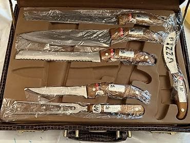 bıcağlar: Millerhaus “Royal Series” 25 hissəli bıçaq dəsti – timsah naxışlı dəri — 2