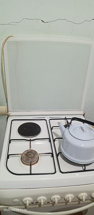 Qarışıq sobası Ayrıca dayanan, 4 gözlü