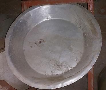 Alüminium sac qazan (ləyən) - Material: qalın alüminium - Forma