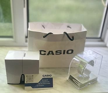 şüadan qoruyan eynək: CASIO qol saatı üçün orijinal qablaşdırma və vitrin komplekti Dəst — 2