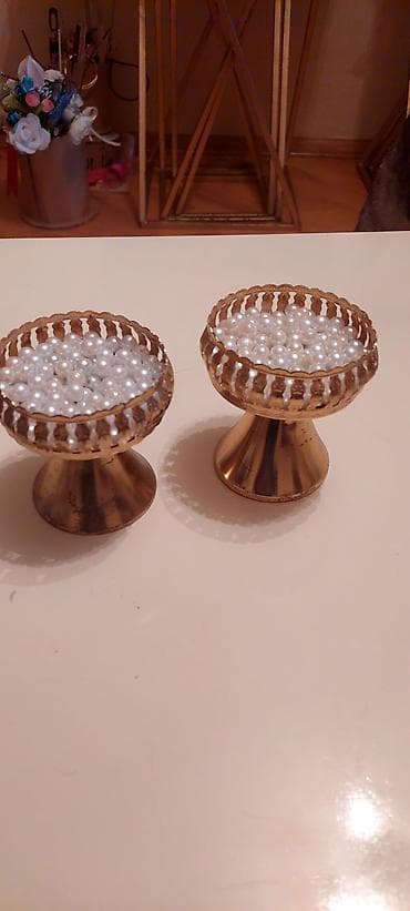 Сеточные витрины: Xonça aksesuarları - Qızılı metaldan hazırlanmış 3 ədəd açılan quş — 5