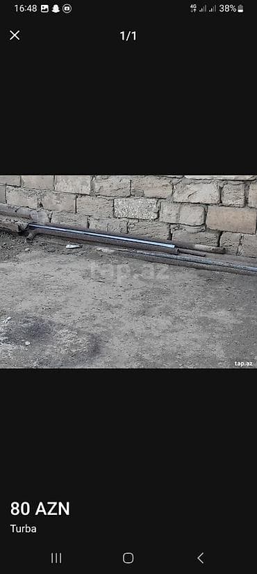 Məhsul: Dəmir turba - Material: metal (dəmir) - Təyinat: su/istilik