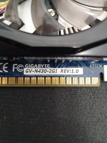 video card ddr3: Videokart Gigabyte GeForce GT 430, < 4 GB, İşlənmiş — 2