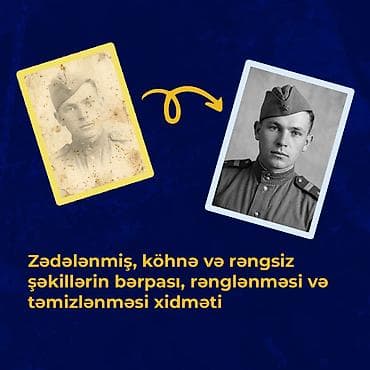 Şəkillərinizi bizə göndərin, onları ilk günkü kimi edək! ✨ Cırılıb