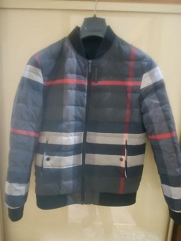 Kişi üçün yüngül qışlıq/kəzlik bomber tipli gödəkçə. - Rəng: tünd boz