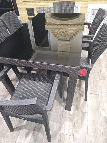 il: 9779//& Lamie 6 neferlik masa desti +sinmayan (tempro) şüşə ilə — 1