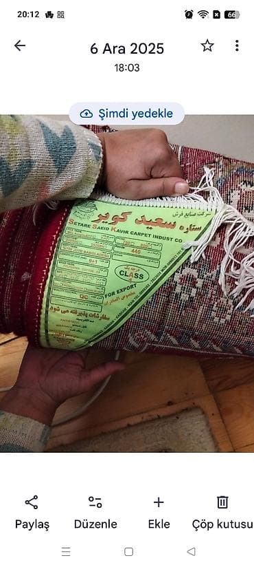 ikinci el xalca: İran istehsalı xalça – Setare Saeid Kavir Carpet Indust Co. Texniki — 2