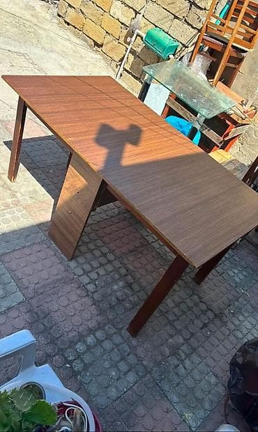 Mebel: Mətbəx masası, İşlənmiş, Qatlanan, Laminat, Dördbucaq masa — 1