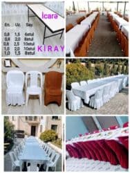 дачная мебель баку: İCARƏ stol stul, KİRAYƏ masa və oturacaqlar Ad günləri, nişan, xına — 4