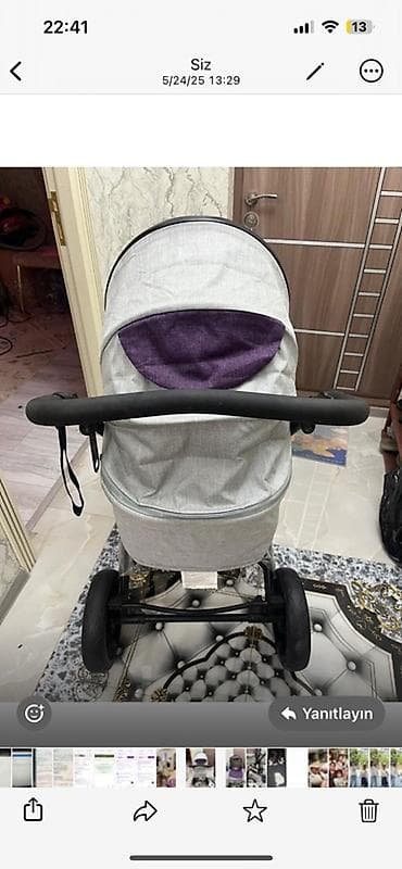 usaq don: Çıxarıla bilən beşikli araba, Yaş: <1 ay — 1