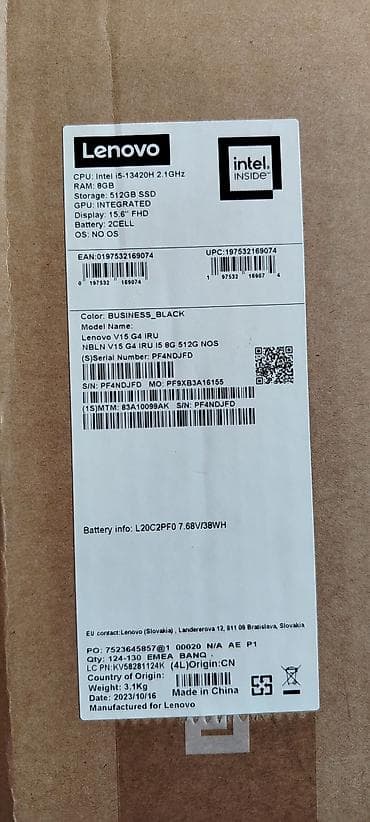 komputer notebook: Lenovo noutbuk – Intel Core i5 prosessorlu, tam ölçülü klaviatura və — 5